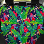 Parrot Banana Leaf Hawaii Pattern Print Pet Car Back Seat Cover