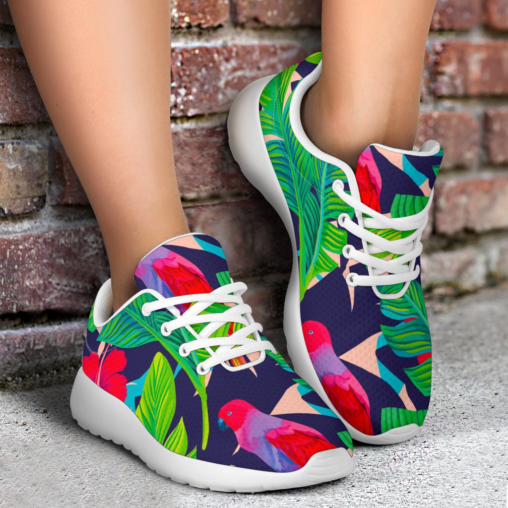 Parrot Banana Leaf Hawaii Pattern Print Sport Shoes GearFrost