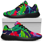 Parrot Banana Leaf Hawaii Pattern Print Sport Shoes GearFrost