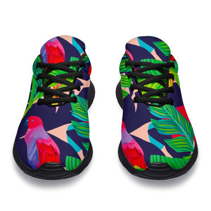 Parrot Banana Leaf Hawaii Pattern Print Sport Shoes GearFrost