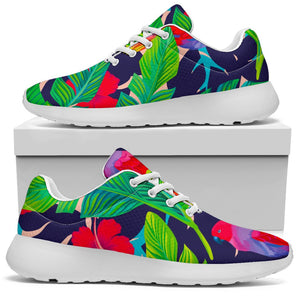 Parrot Banana Leaf Hawaii Pattern Print Sport Shoes GearFrost