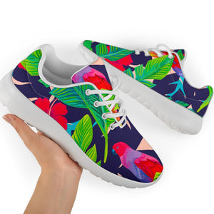 Parrot Banana Leaf Hawaii Pattern Print Sport Shoes GearFrost