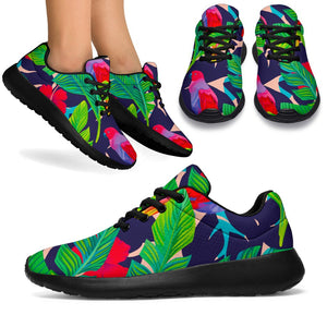 Parrot Banana Leaf Hawaii Pattern Print Sport Shoes GearFrost