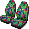 Parrot Banana Leaf Hawaii Pattern Print Universal Fit Car Seat Covers