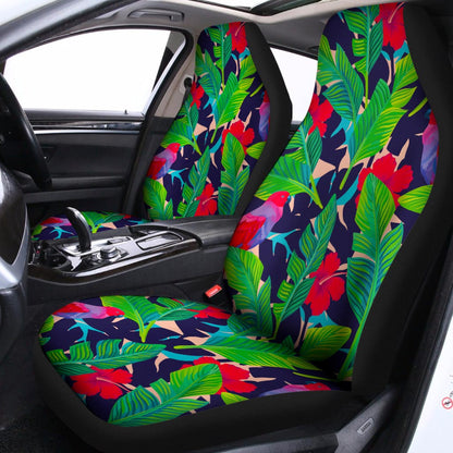 Parrot Banana Leaf Hawaii Pattern Print Universal Fit Car Seat Covers