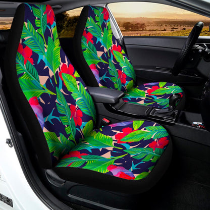 Parrot Banana Leaf Hawaii Pattern Print Universal Fit Car Seat Covers