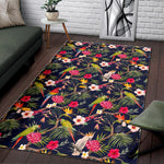 Parrot Toucan Tropical Pattern Print Area Rug GearFrost