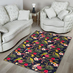 Parrot Toucan Tropical Pattern Print Area Rug GearFrost