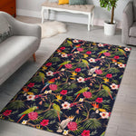 Parrot Toucan Tropical Pattern Print Area Rug GearFrost