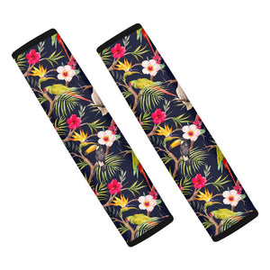 Parrot Toucan Tropical Pattern Print Car Seat Belt Covers