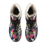 Parrot Toucan Tropical Pattern Print Comfy Boots GearFrost