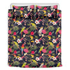 Parrot Toucan Tropical Pattern Print Duvet Cover Bedding Set