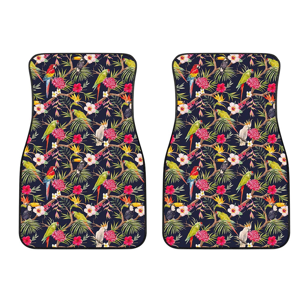 Parrot Toucan Tropical Pattern Print Front Car Floor Mats