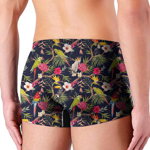 Parrot Toucan Tropical Pattern Print Men's Boxer Briefs