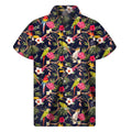 Parrot Toucan Tropical Pattern Print Men's Short Sleeve Shirt