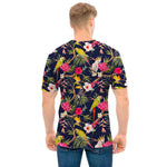 Parrot Toucan Tropical Pattern Print Men's T-Shirt