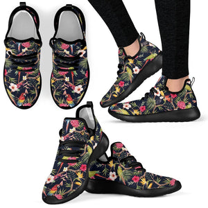 Parrot Toucan Tropical Pattern Print Mesh Knit Shoes GearFrost