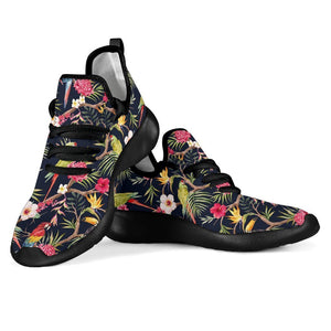 Parrot Toucan Tropical Pattern Print Mesh Knit Shoes GearFrost