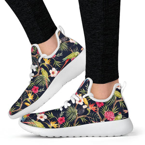 Parrot Toucan Tropical Pattern Print Mesh Knit Shoes GearFrost