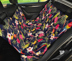 Parrot Toucan Tropical Pattern Print Pet Car Back Seat Cover