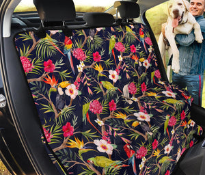 Parrot Toucan Tropical Pattern Print Pet Car Back Seat Cover