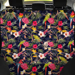 Parrot Toucan Tropical Pattern Print Pet Car Back Seat Cover