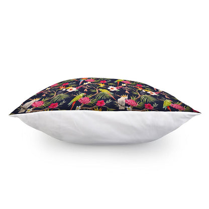 Parrot Toucan Tropical Pattern Print Pillow Cover
