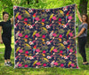 Parrot Toucan Tropical Pattern Print Quilt