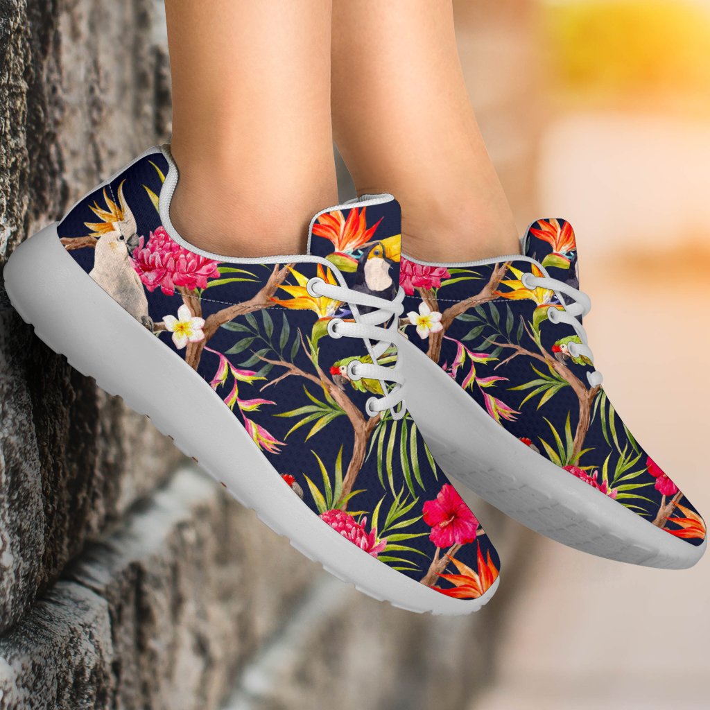 Parrot Toucan Tropical Pattern Print Sport Shoes GearFrost