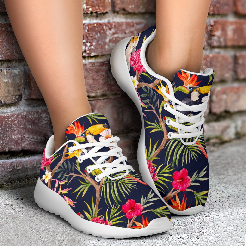 Parrot Toucan Tropical Pattern Print Sport Shoes GearFrost