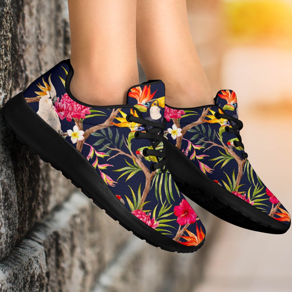 Parrot Toucan Tropical Pattern Print Sport Shoes GearFrost