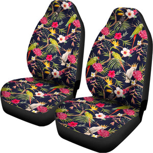 Parrot Toucan Tropical Pattern Print Universal Fit Car Seat Covers