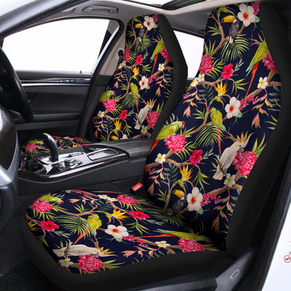 Parrot Toucan Tropical Pattern Print Universal Fit Car Seat Covers