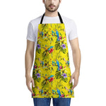 Parrot Tropical Pattern Print Apron