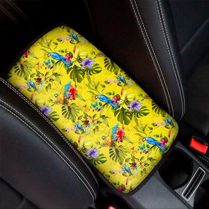 Parrot Tropical Pattern Print Car Center Console Cover