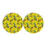 Parrot Tropical Pattern Print Car Coasters