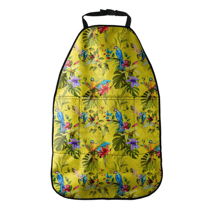 Parrot Tropical Pattern Print Car Seat Organizers