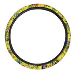 Parrot Tropical Pattern Print Car Steering Wheel Cover