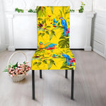 Parrot Tropical Pattern Print Dining Chair Slipcover