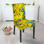 Parrot Tropical Pattern Print Dining Chair Slipcover