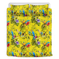 Parrot Tropical Pattern Print Duvet Cover Bedding Set