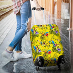 Parrot Tropical Pattern Print Luggage Cover GearFrost