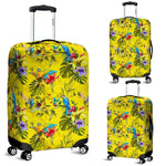 Parrot Tropical Pattern Print Luggage Cover GearFrost