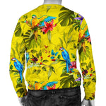 Parrot Tropical Pattern Print Men's Crewneck Sweatshirt GearFrost