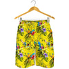 Parrot Tropical Pattern Print Men's Shorts