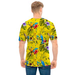 Parrot Tropical Pattern Print Men's T-Shirt