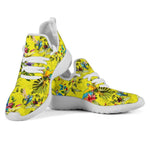 Parrot Tropical Pattern Print Mesh Knit Shoes GearFrost