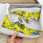 Parrot Tropical Pattern Print Mesh Knit Shoes GearFrost