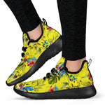 Parrot Tropical Pattern Print Mesh Knit Shoes GearFrost