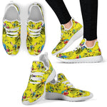 Parrot Tropical Pattern Print Mesh Knit Shoes GearFrost